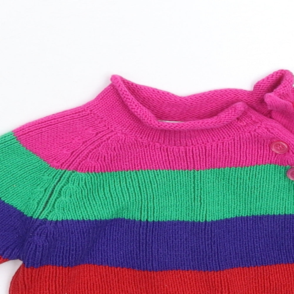 Earlydays Baby Multicoloured Striped Knit Pullover Jumper Size 12-18 Months