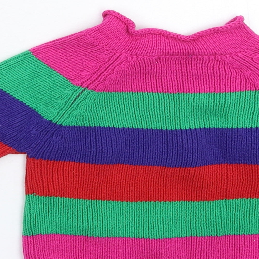 Earlydays Baby Multicoloured Striped Knit Pullover Jumper Size 12-18 Months