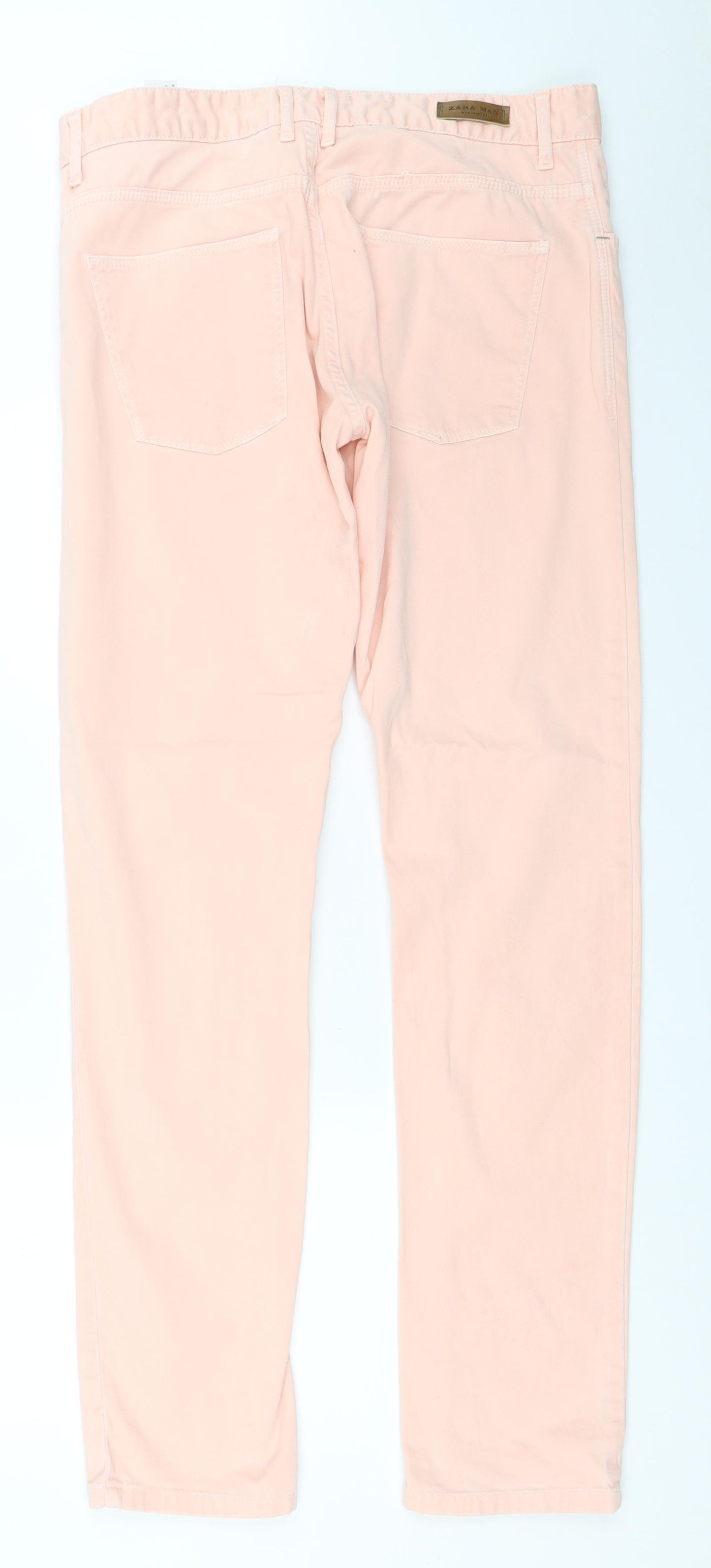 Zara Mens Pink   Straight Jeans Size 42 L32 in