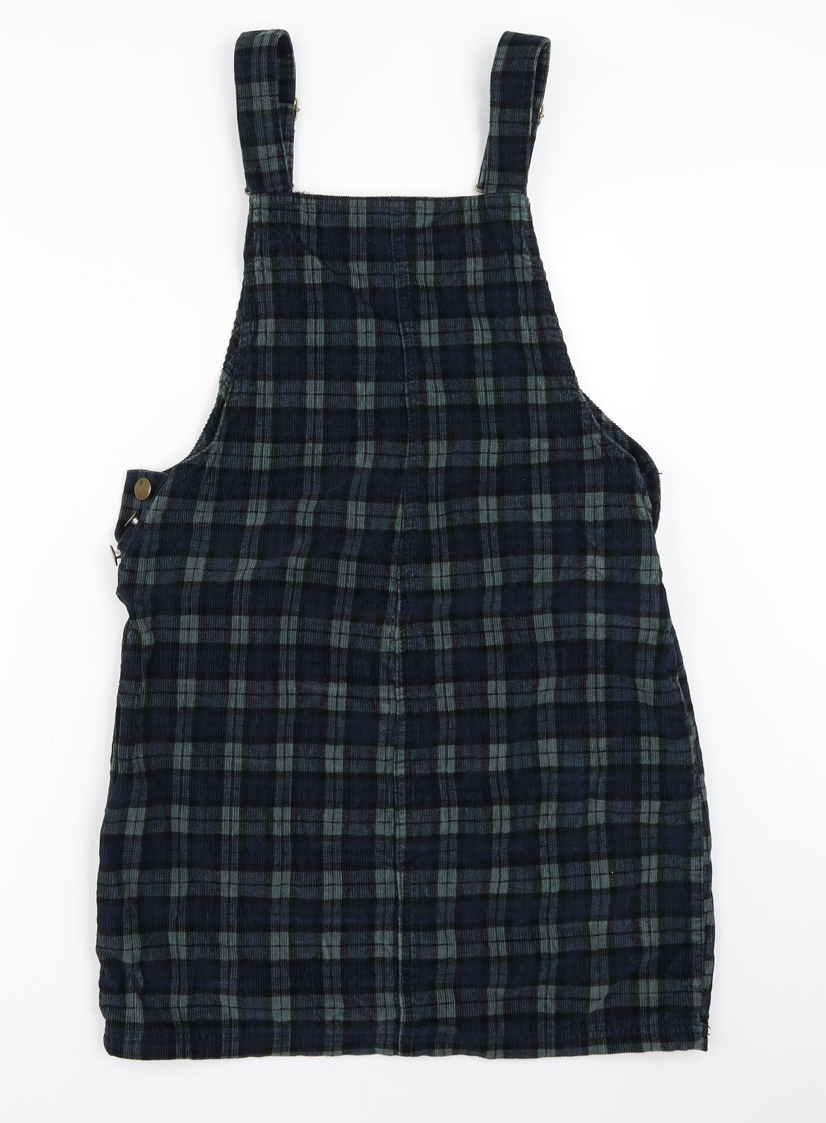 Red Herring Womens Blue Check  Pinafore/Dungaree Dress  Size 12