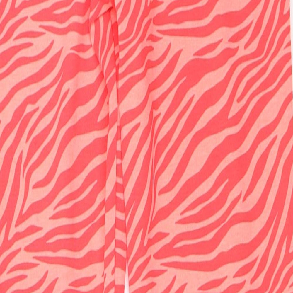 Marks and Spencer Girls Pink Animal Print  Capri Trousers Size 10-11 Years - leggings