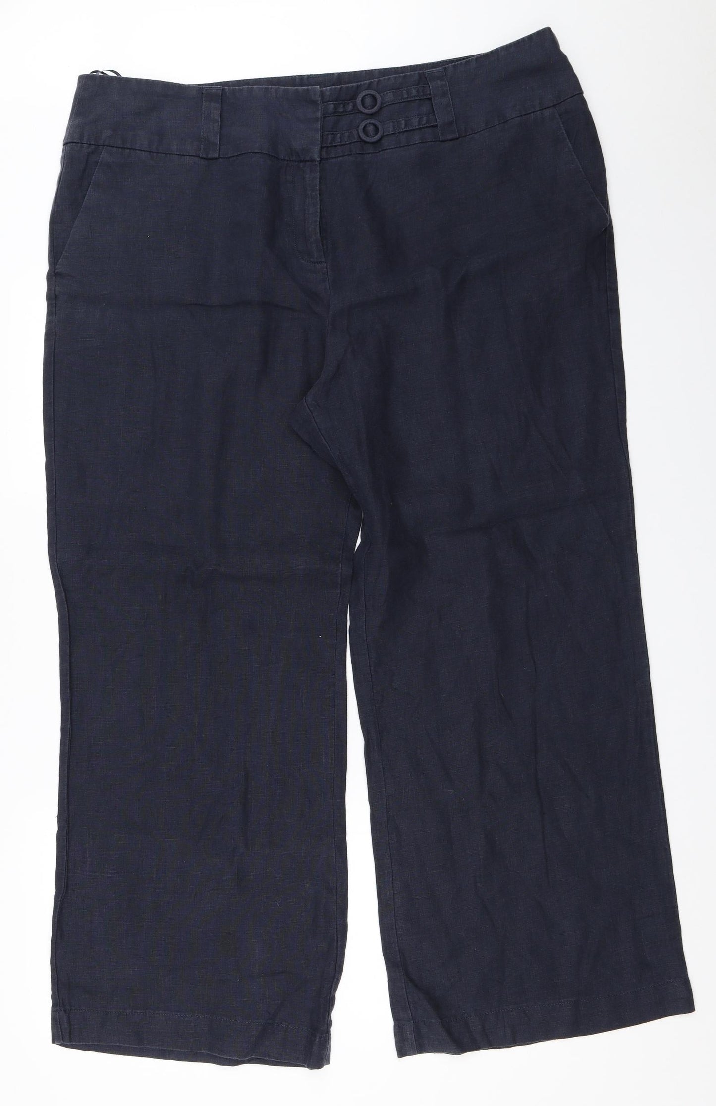 Per Una Womens Blue   Trousers  Size 20 L28 in