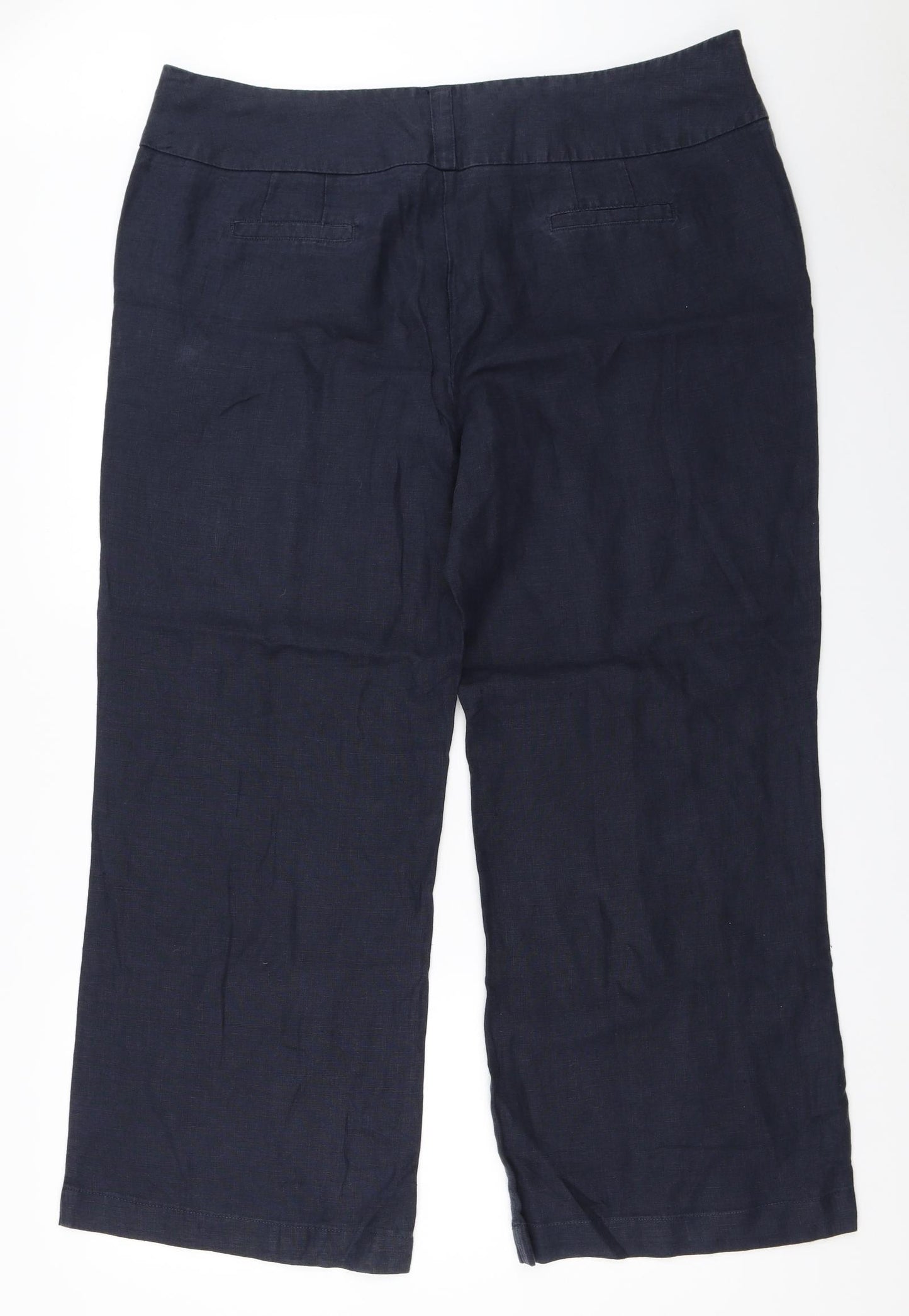 Per Una Womens Blue   Trousers  Size 20 L28 in