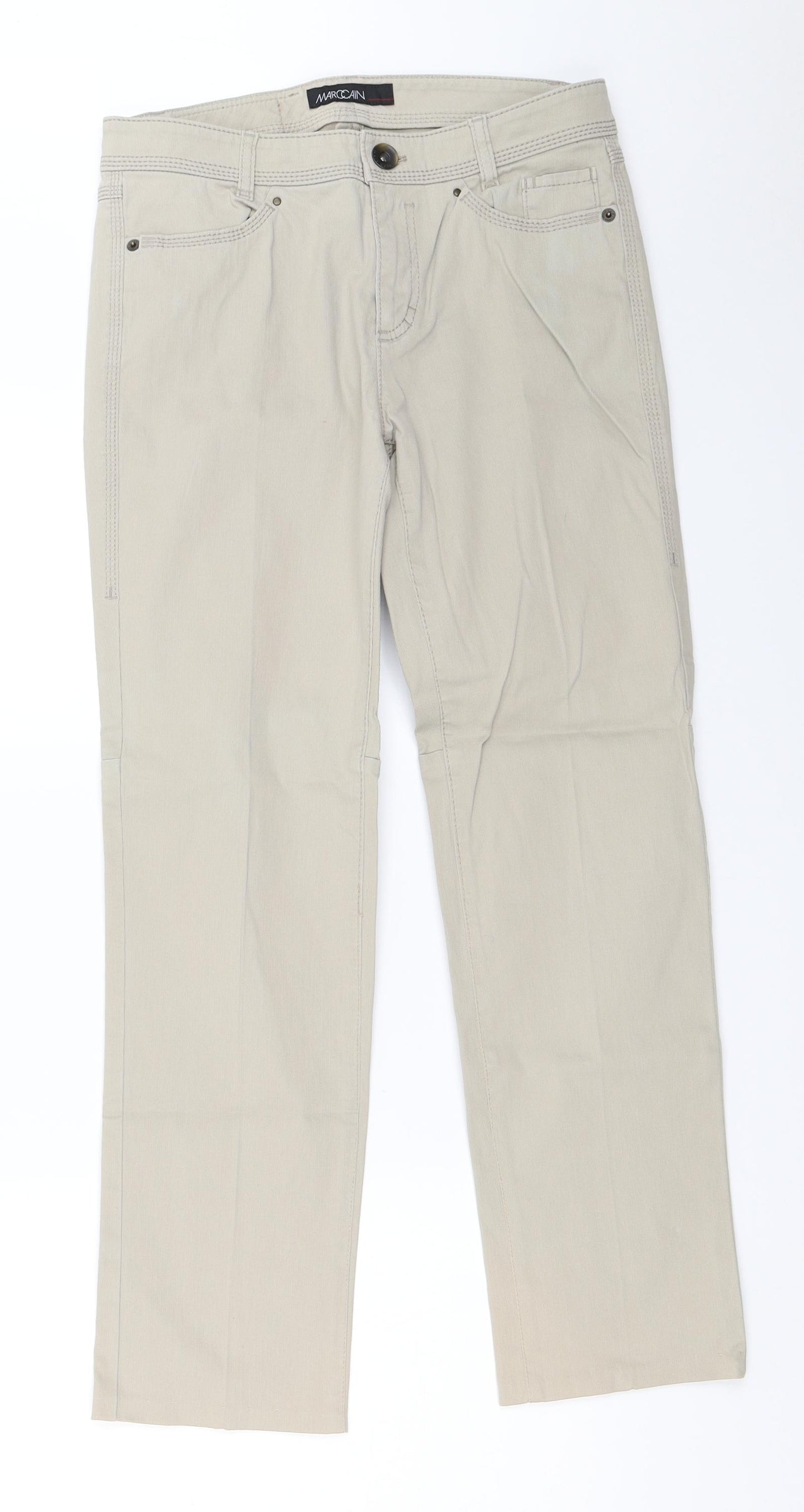 Marccain Womens Beige   Trousers  Size 28 in L27 in