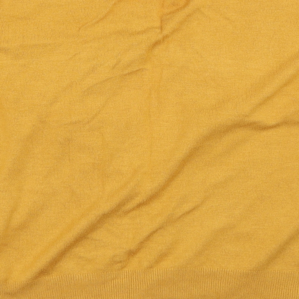 Marks and Spencer Womens Yellow   Cardigan Jumper Size 16