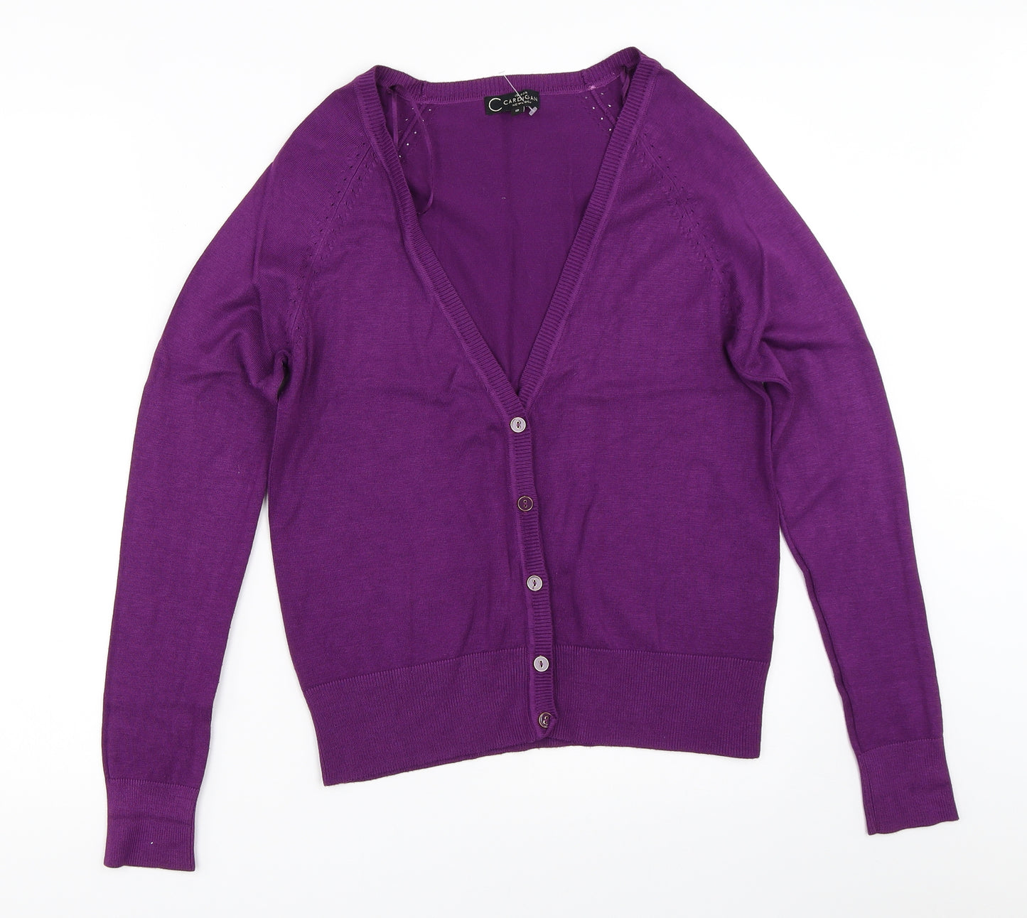 New Look Womens Purple   Cardigan Jumper Size 12