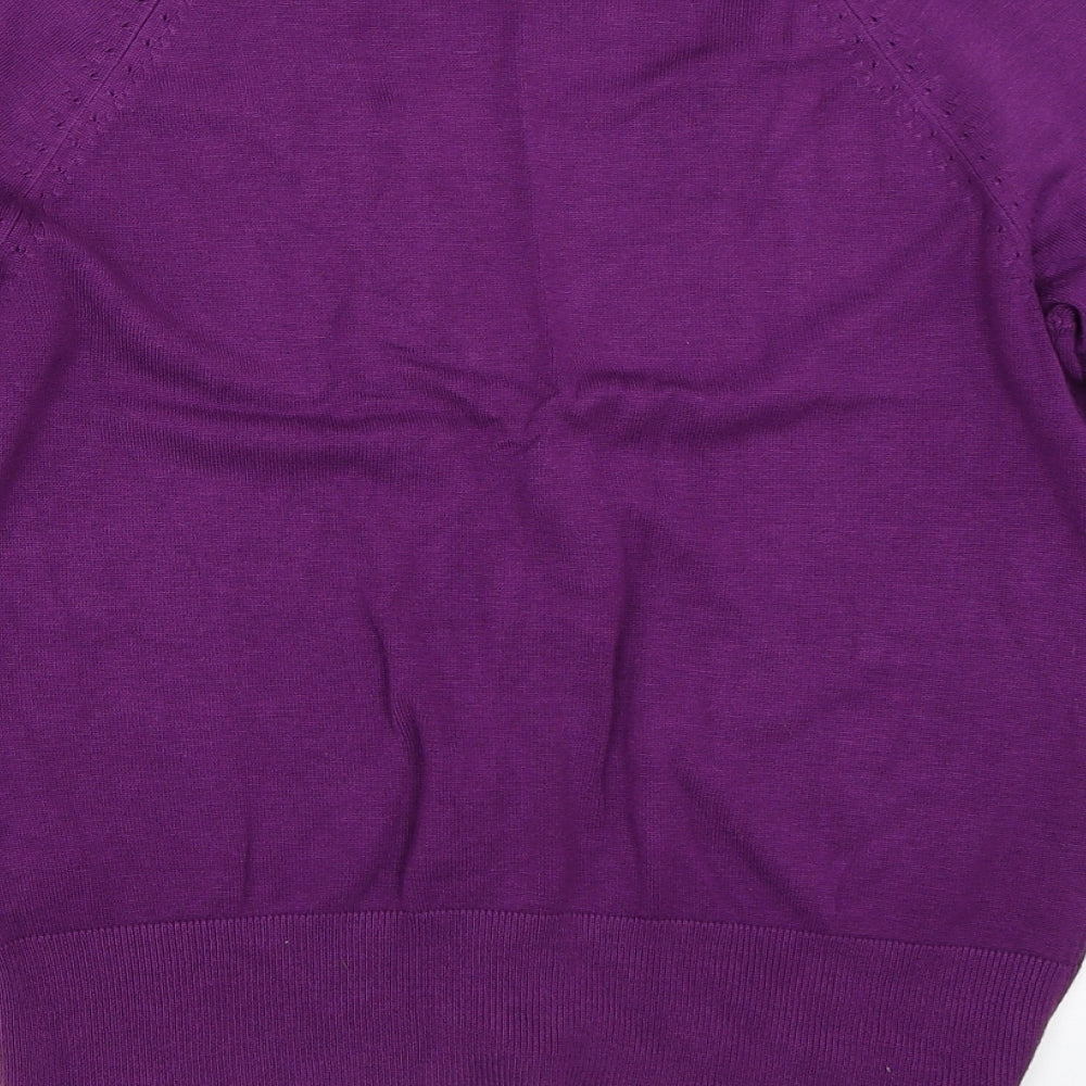 New Look Womens Purple   Cardigan Jumper Size 12