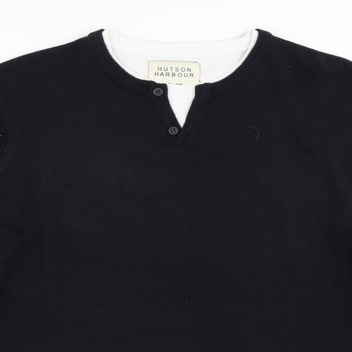 Hutson Harbour Mens Blue   Pullover Jumper Size M