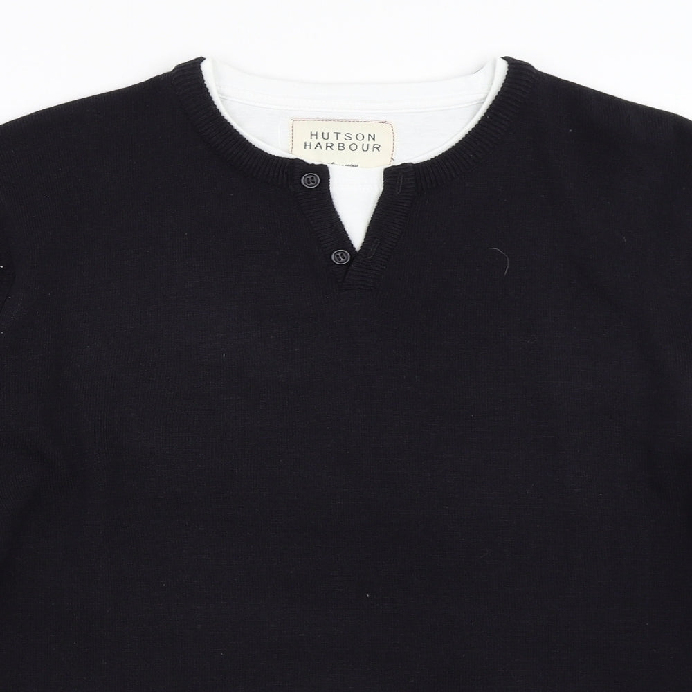 Hutson Harbour Mens Blue   Pullover Jumper Size M