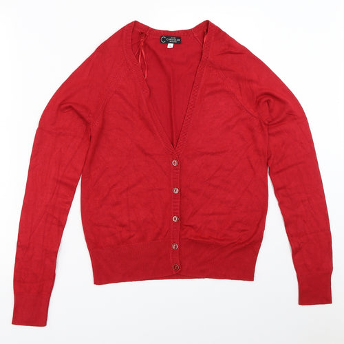 New Look Womens Red   Cardigan Jumper Size 10