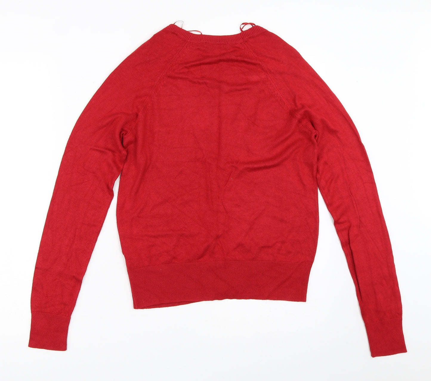 New Look Womens Red   Cardigan Jumper Size 10