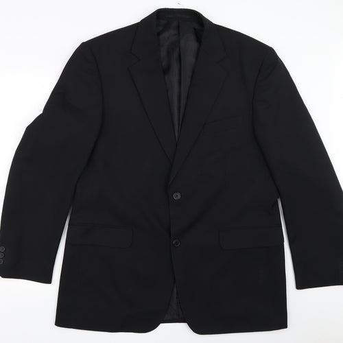 Pinstripe Mens Black   Jacket Blazer Size 42
