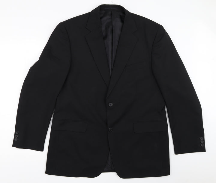 Pinstripe Mens Black   Jacket Blazer Size 42