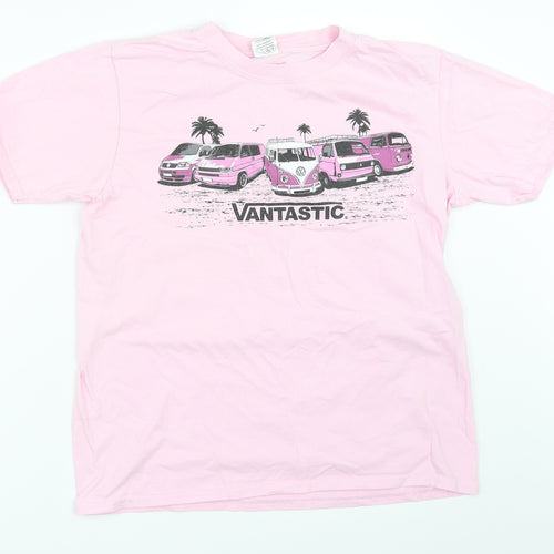 Gildan Girls Pink   Basic T-Shirt Size XL