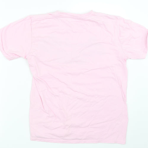 Gildan Girls Pink   Basic T-Shirt Size XL
