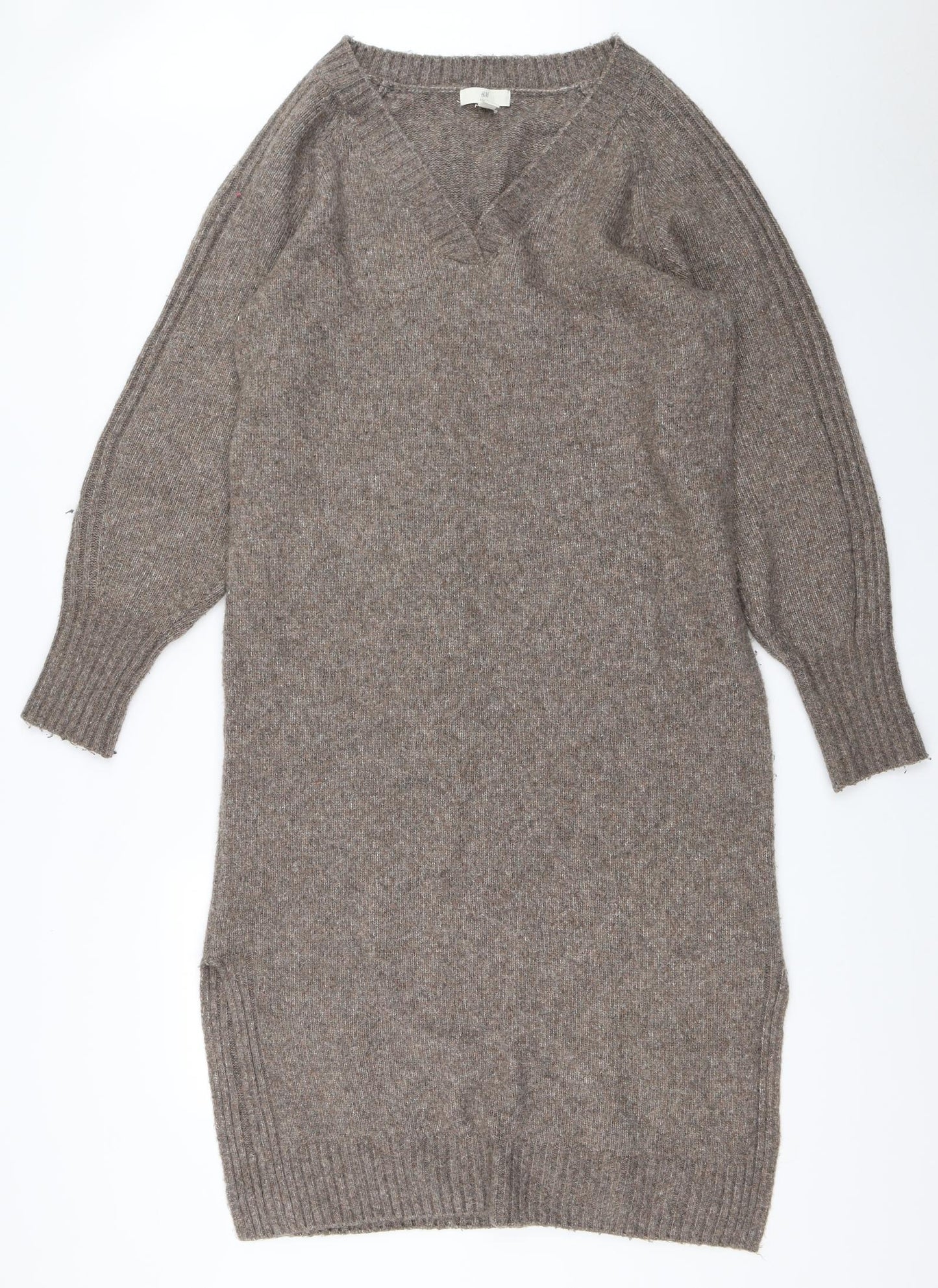 H&M Womens Brown   Jumper Dress  Size S
