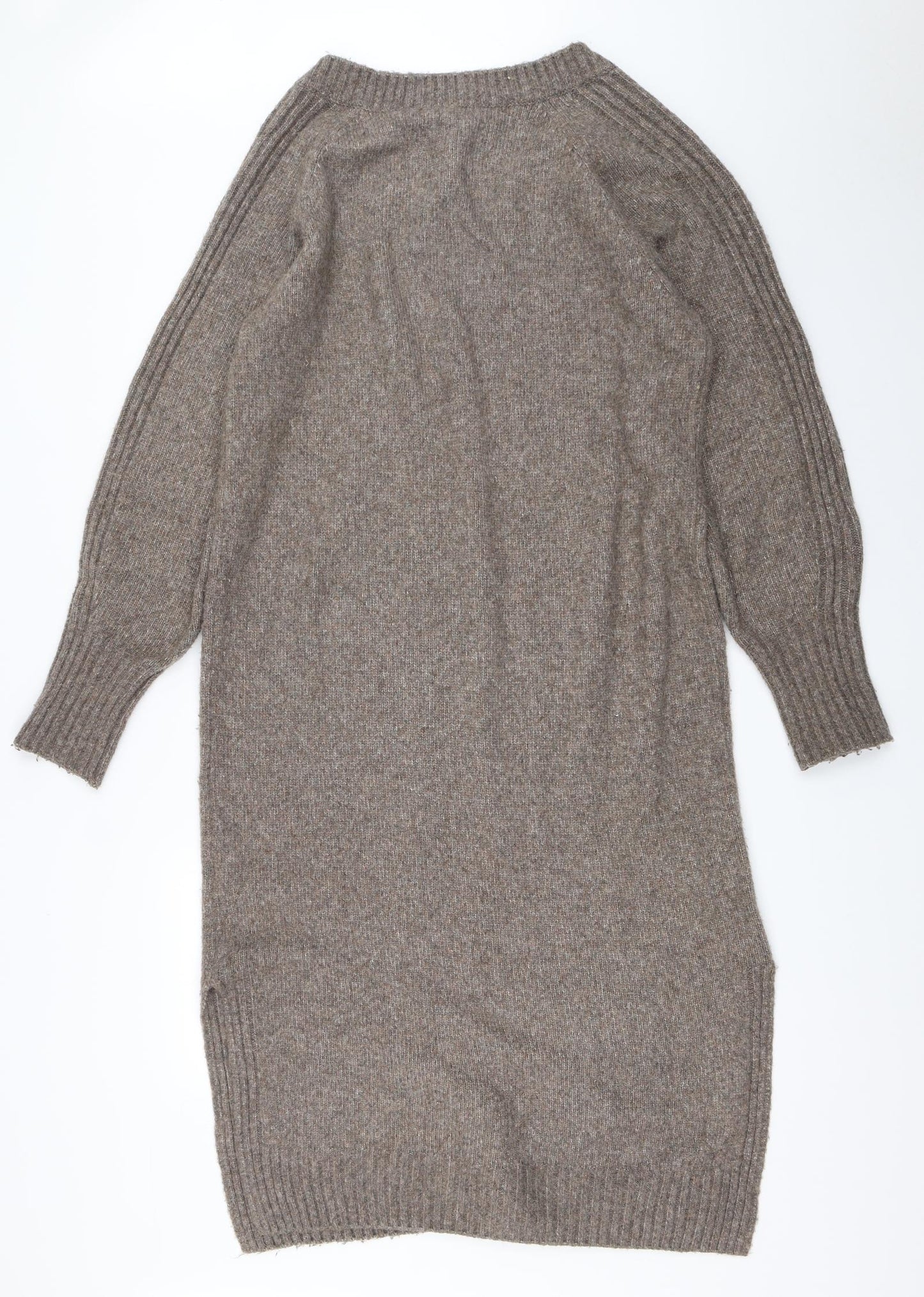 H&M Womens Brown   Jumper Dress  Size S