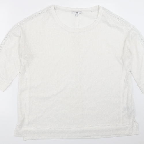 NEXT Womens White   Pullover Jumper Size 18