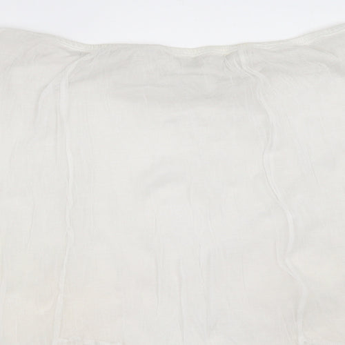 LAUREN VIDAL Womens White   Flare Skirt Size 36 in