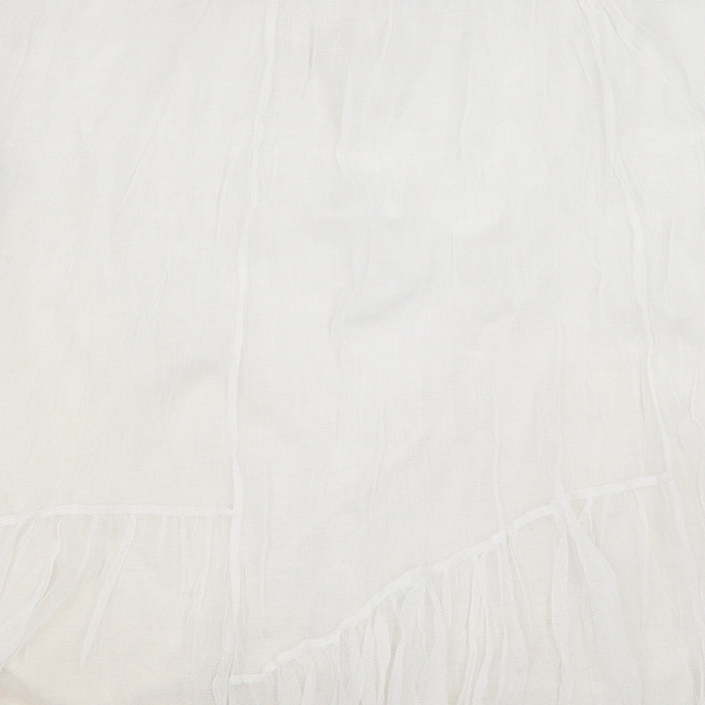 LAUREN VIDAL Womens White   Flare Skirt Size 36 in