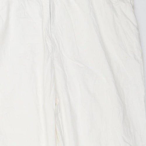 Preworn Womens White   Cropped Trousers Size 36 in L21.5 in