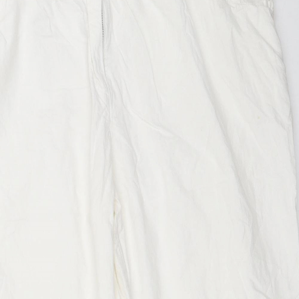 Preworn Womens White   Cropped Trousers Size 36 in L21.5 in