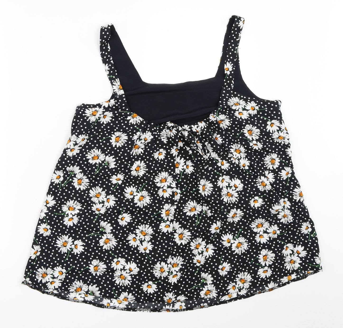 Dorothy Perkins Womens Black Floral  Basic Blouse Size 10