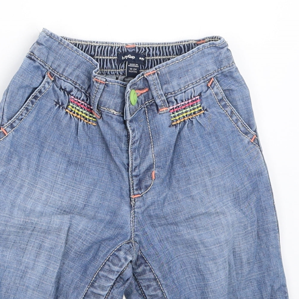 Gap Girls Blue  Denim Capri Jeans Size 18-24 Months