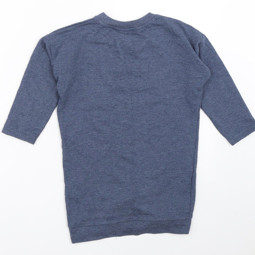 Pep&Co Girls Blue   Pullover Sweatshirt Size 5-6 Years