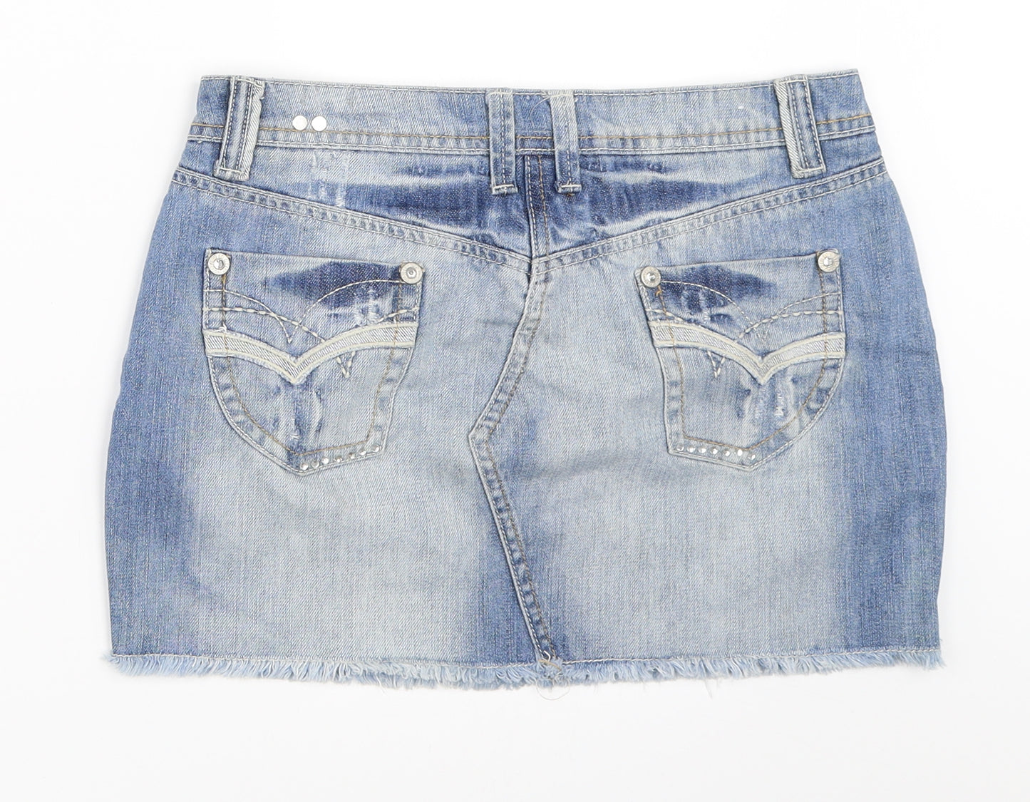 Generation Girls Blue  Denim Mini Skirt Size 14 Years