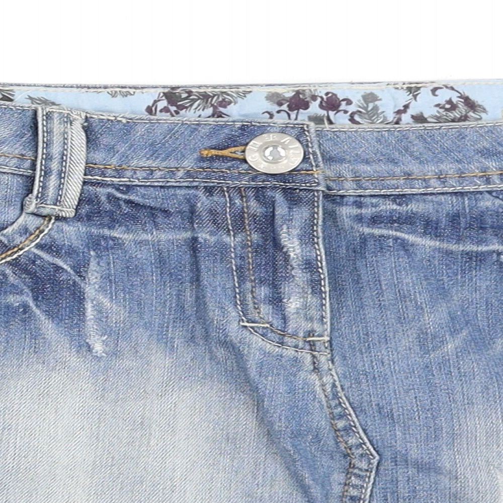 Generation Girls Blue  Denim Mini Skirt Size 14 Years