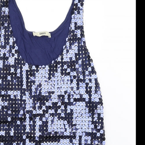 Oasis Womens Blue   Basic Blouse Size S