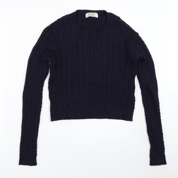 Pull&Bear Womens Blue   Pullover Jumper Size M