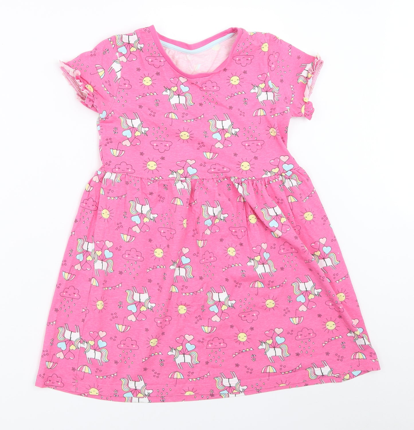 Matalan Girls Pink   Fit & Flare  Size 5-6 Years