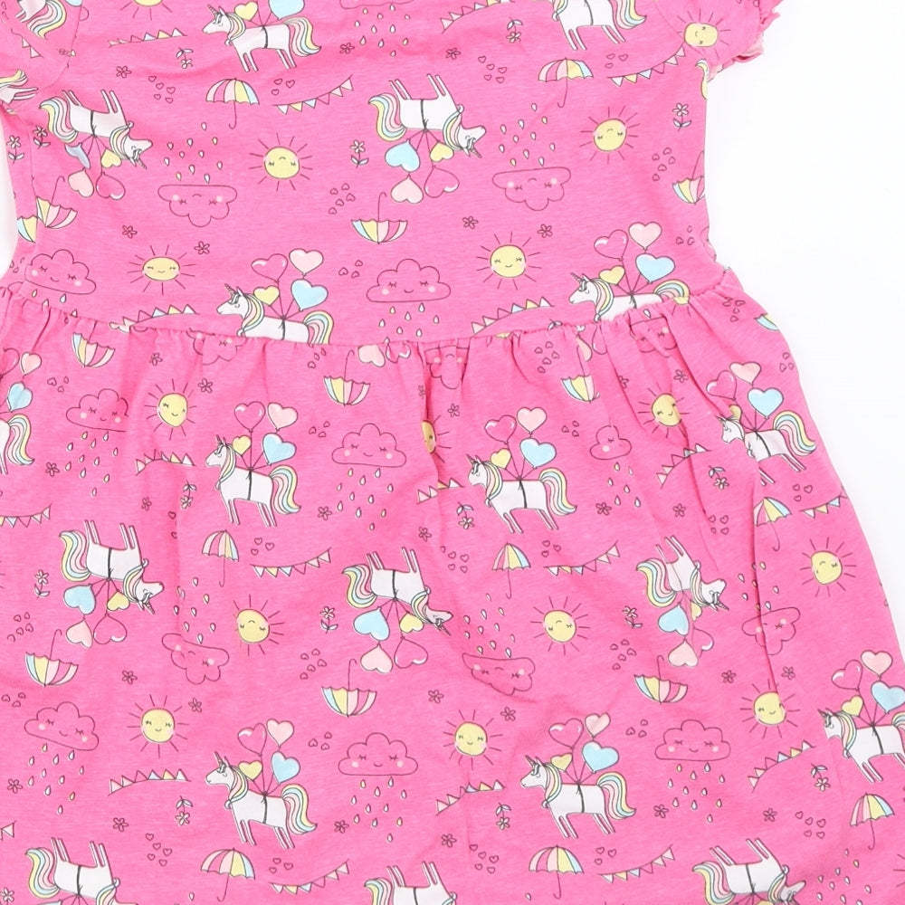 Matalan Girls Pink   Fit & Flare  Size 5-6 Years