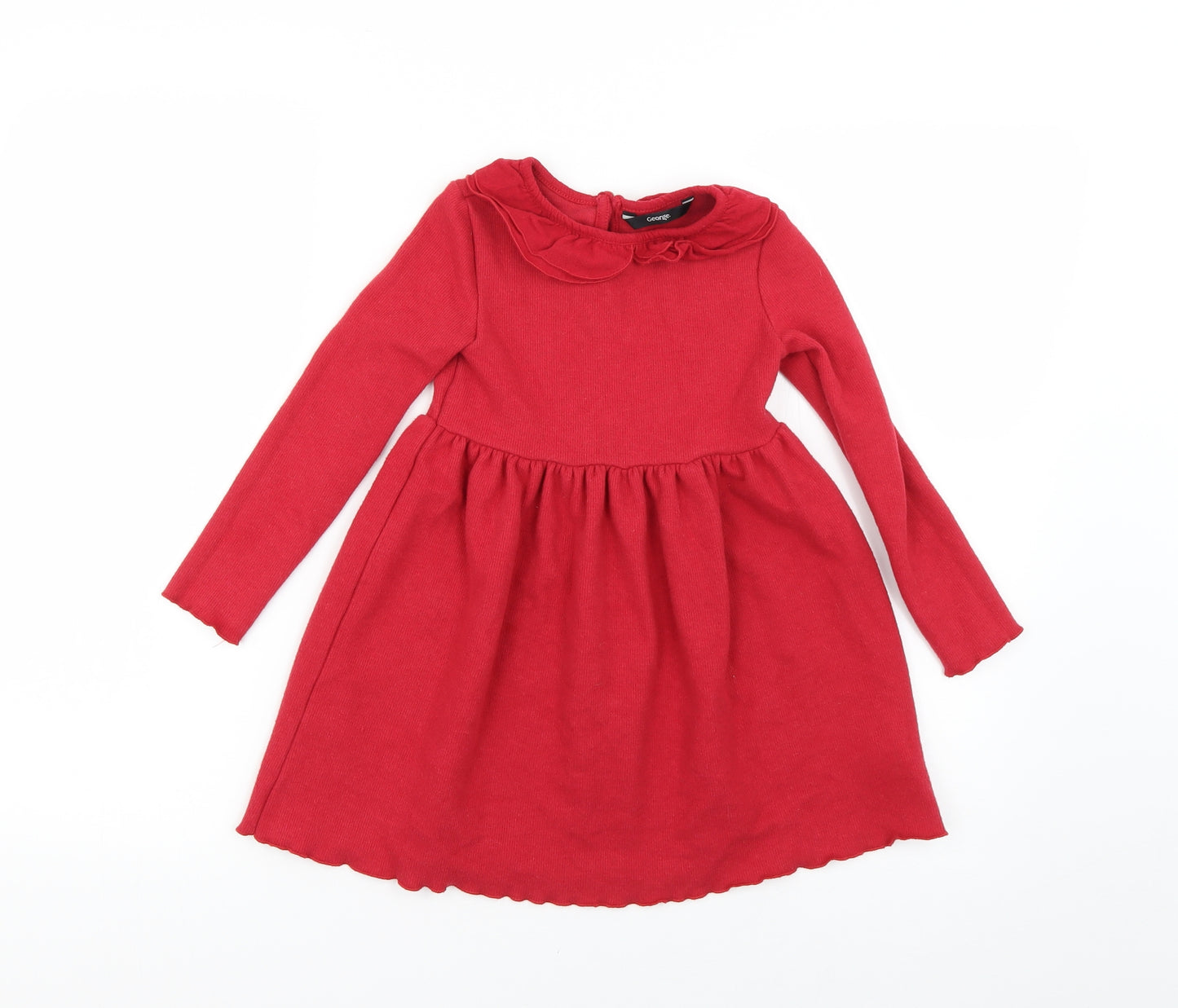 gorge Girls Red   Fit & Flare  Size 3-4 Years