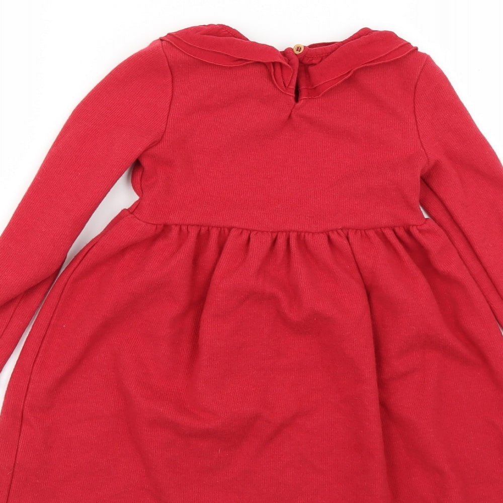 gorge Girls Red   Fit & Flare  Size 3-4 Years