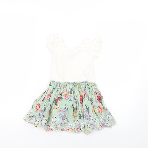 NEXT Girls Multicoloured Floral  Fit & Flare  Size 3 Years