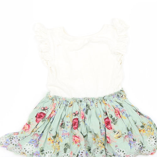 NEXT Girls Multicoloured Floral  Fit & Flare  Size 3 Years