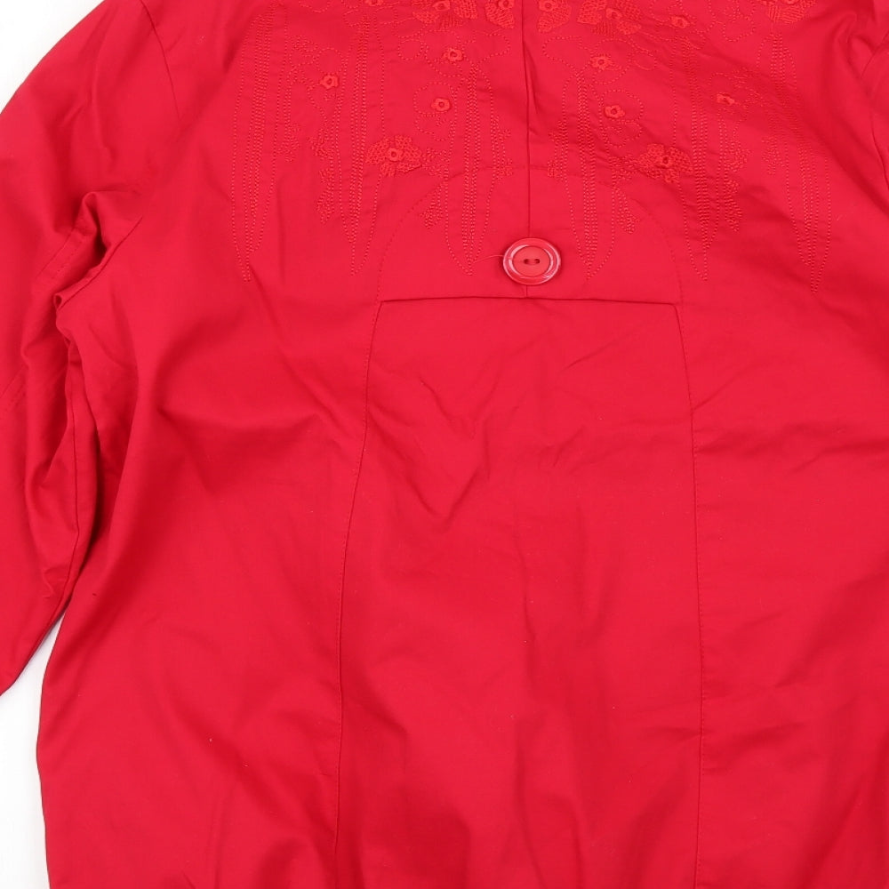 dashen Womens Red   Rain Coat Coat Size XL