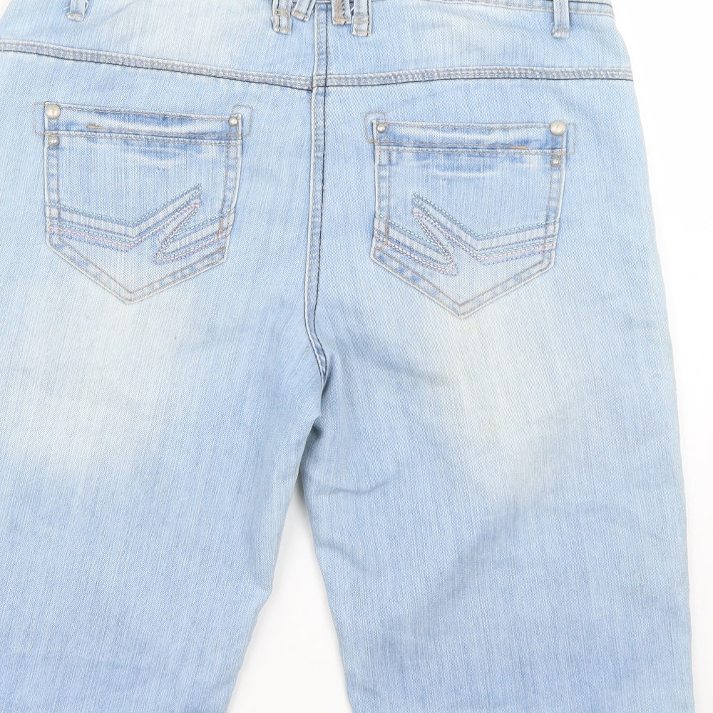 George Womens Blue   Cut-Off Shorts Size 12