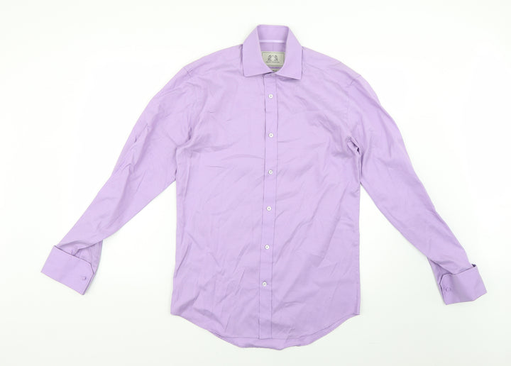 the city collection Mens Purple Dress Shirt Size 37