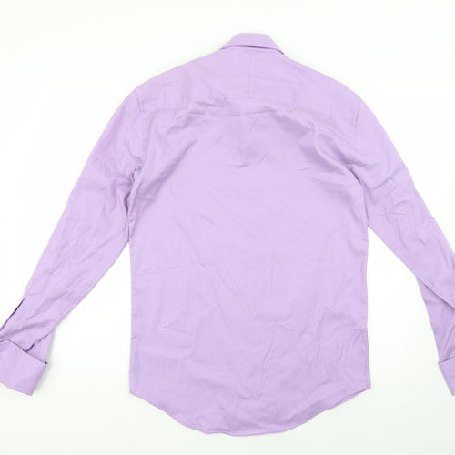 the city collection Mens Purple    Dress Shirt Size 37