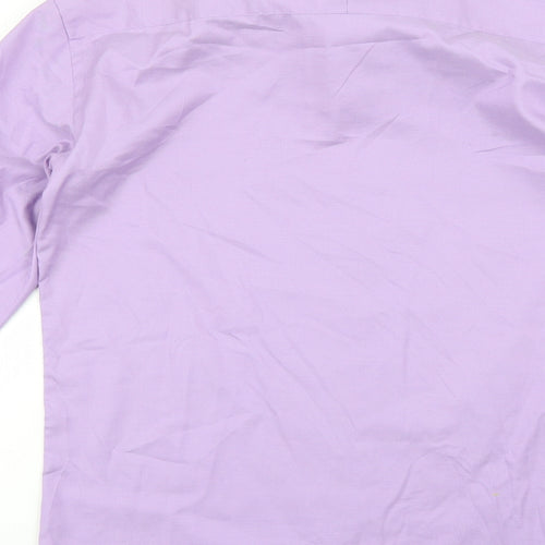 the city collection Mens Purple    Dress Shirt Size 37