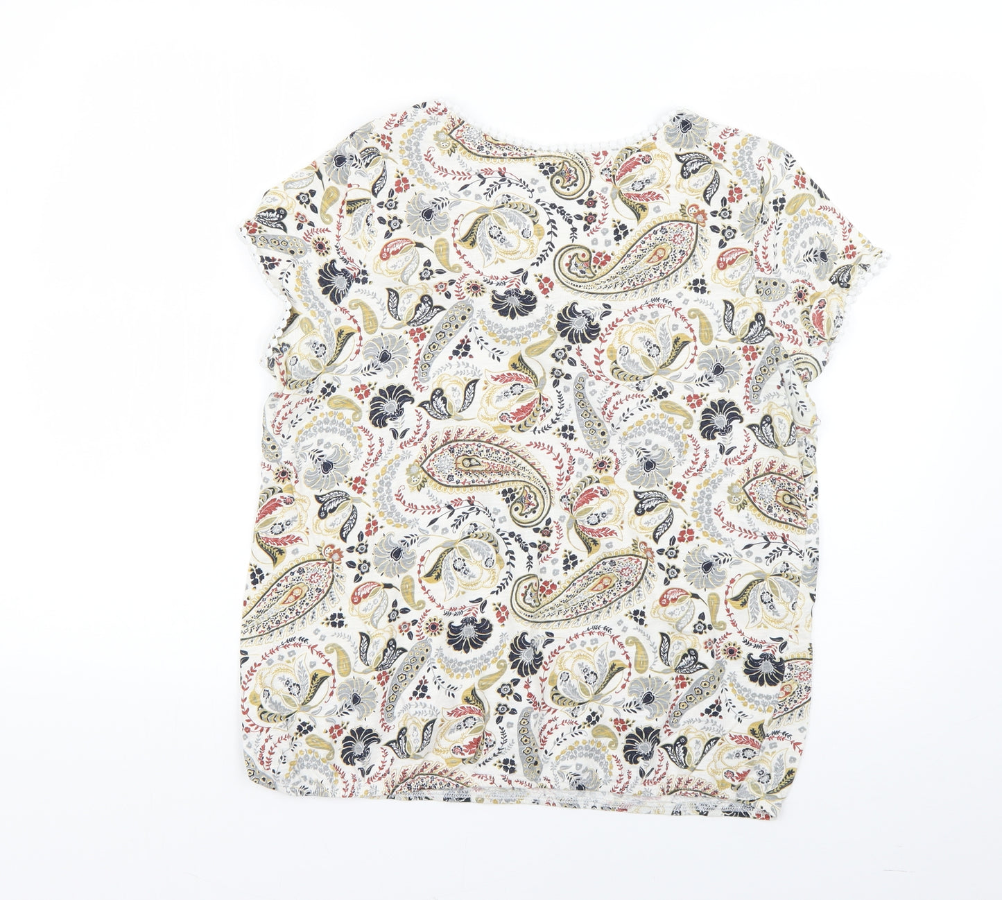 NEXT Womens Multicoloured Geometric  Basic Blouse Size 16