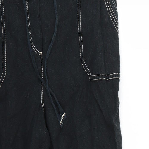 BHS Womens Blue   Cropped Trousers Size 12 L20 in