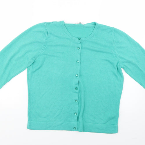 Marks and Spencer Womens Green   Cardigan Jumper Size 12