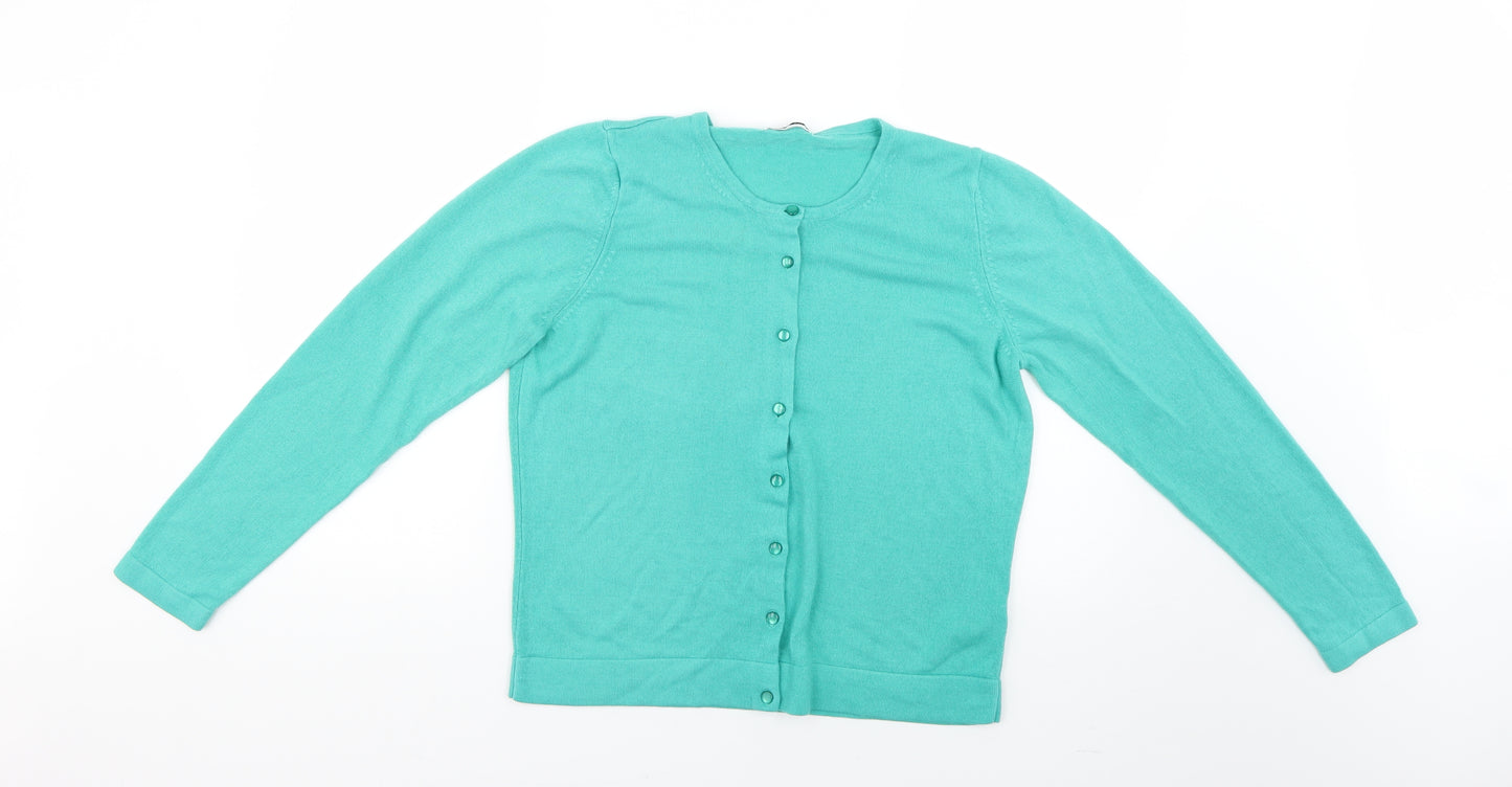 Marks and Spencer Womens Green   Cardigan Jumper Size 12