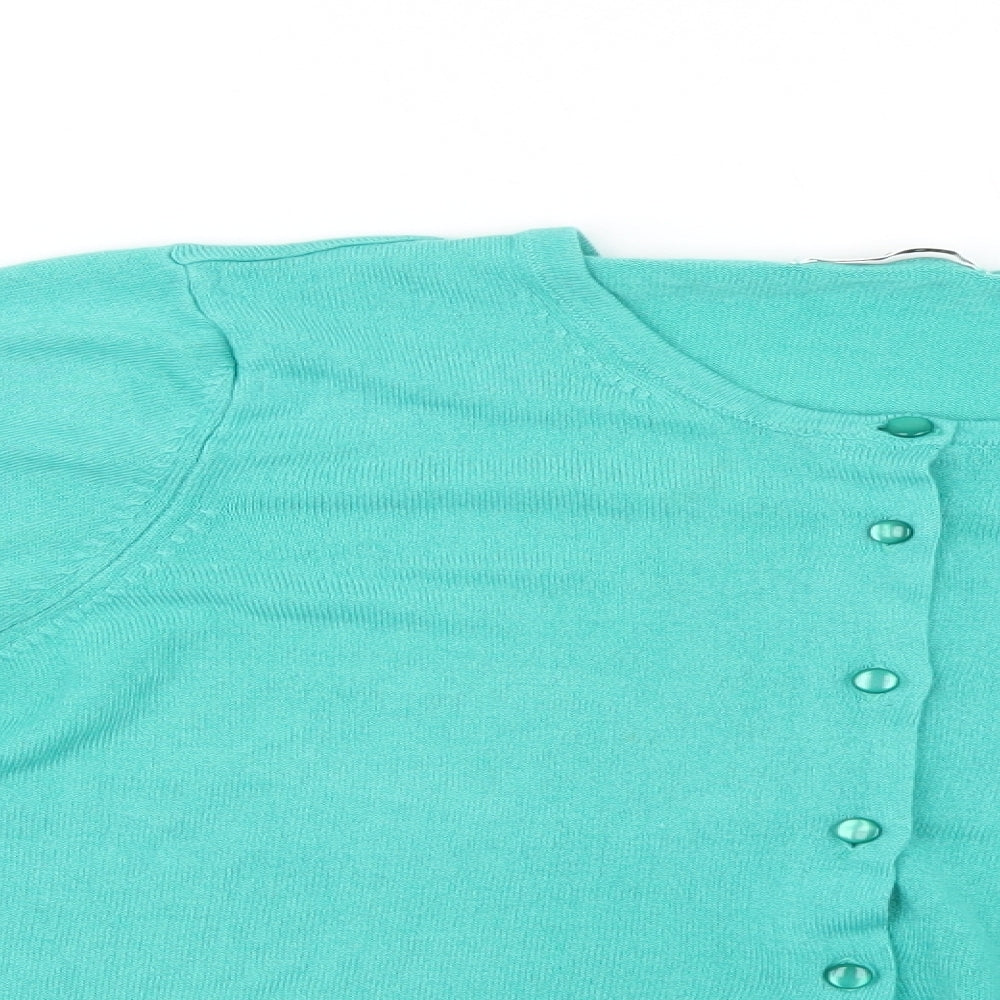 Marks and Spencer Womens Green   Cardigan Jumper Size 12