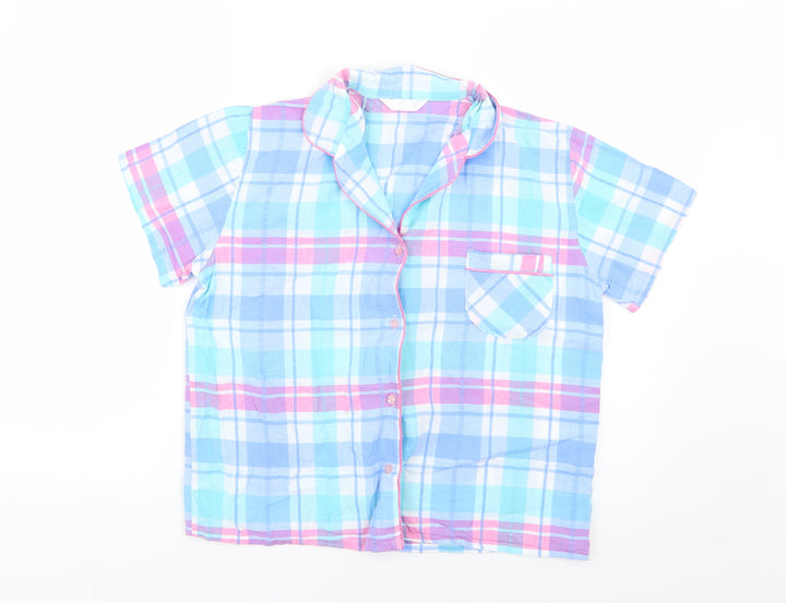 Dunnes Stores Womens Multicoloured Check  Top Pyjama Top Size 8